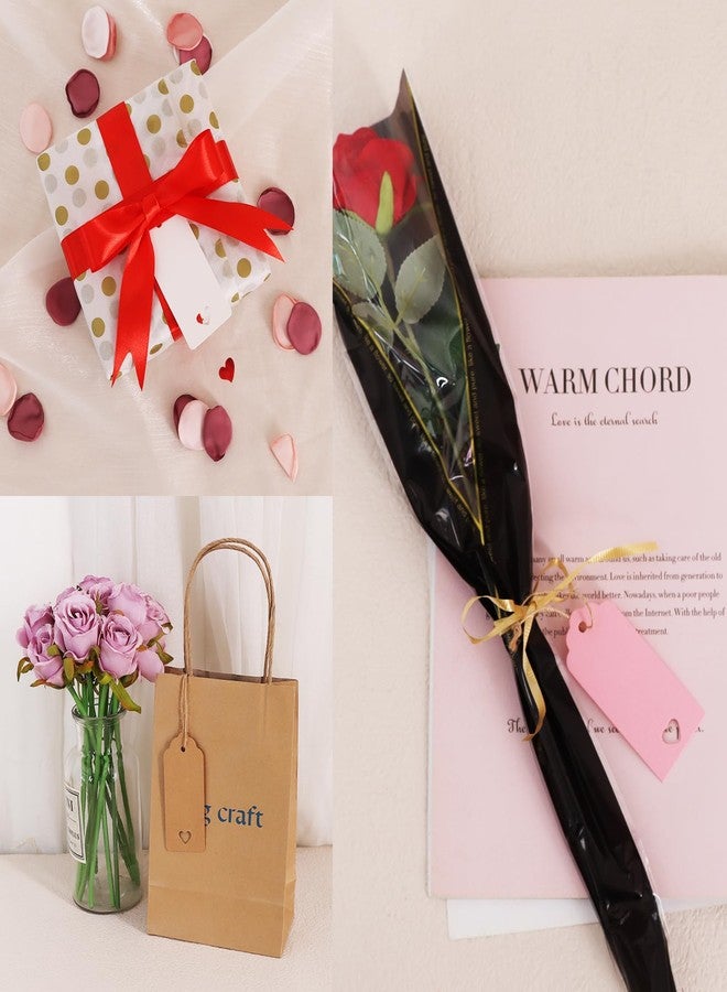 بيشيدا - ١٠٠ قطعة من بطاقات الهدايا الفارغة، بطاقات ورق كرافت بني على شكل قلب مجوف مع خيط، مثالية لعيد الأم، عيد الحب، أعياد الميلاد، حفلات الزفاف، هدايا حفلات استقبال المولود، وتغليف الهدايا للأعمال اليدوية - ١.٦ × ٣.٦ بوصة - Image 3